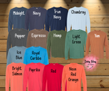 Happy HalloThanksMas Highland Cow Shirt | Halloween Thanksgiving Christmas T-Shirt | Festive Fall Unisex Comfort Colors Tee