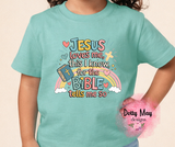 Jesus Loves Me Toddler Shirt | Christian Kids T-Shirt | Cute Sunday School Tee | Children's Church Outfit | Faith Based Toddler Clothes