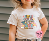 Jesus Loves Me Toddler Shirt | Christian Kids T-Shirt | Cute Sunday School Tee | Children's Church Outfit | Faith Based Toddler Clothes