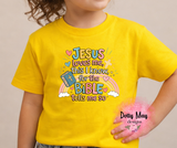Jesus Loves Me Toddler Shirt | Christian Kids T-Shirt | Cute Sunday School Tee | Children's Church Outfit | Faith Based Toddler Clothes