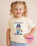 This Episode is Called First Day of School | Unisex Blue Dog Shirt | Back To School Tee | Cartoon T Shirt | 1st Day of School