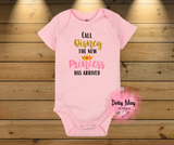 Baby Girl Princess Bodysuit | New baby | Princess Bodysuit