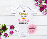 Baby Girl Princess Bodysuit | New baby | Princess Bodysuit
