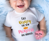 Baby Girl Princess Bodysuit | New baby | Princess Bodysuit