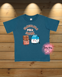 Chocolate Milk Shake Toddler Shirt | Cute Kids Graphic Tee | Funny Toddler T-Shirt | Retro Food Pun Child Apparel | Boys Girls Custom Tee