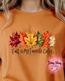 Fall Is My Favorite Color Shirt | Autumn Leaf T-Shirt | Cozy Fall Aesthetic Tee | Thanksgiving Graphic T Shirt | Harvest Season Shirt
