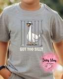 Got Too Silly Toddler Shirt | Funny Goose Shirt | Unisex Toddler Tee | Silly Goose T Shirt
