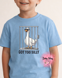 Got Too Silly Toddler Shirt | Funny Goose Shirt | Unisex Toddler Tee | Silly Goose T Shirt