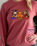 Happy HalloThanksMas Highland Cow Shirt | Halloween Thanksgiving Christmas T-Shirt | Festive Fall Unisex Comfort Colors Tee