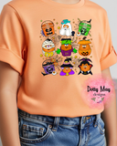 Spooky Nuggets Toddler Halloween Tee | Nostalgic 90s Boo Basket Gift | Retro Halloween Buckets Kids Shirt | Cute Ghost Unisex Youth Tshirt