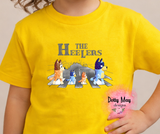 The Heelers Family Tee | Toddler Blue Dog Shirt | Cartoon Family T Shirt | Cute Toddler Tee