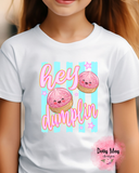 Hey Dumpling Youth T-Shirt | Cute Jelly Squishy Graphic Tee | Trendy Little Girls Shirt | Sarcastic Tween Shirt | Kawaii Foodie Gift |