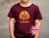 Little Turkey Toddler Shirt | Thanksgiving Toddler Tee | Cute Fall Gobble Shirt | Unisex Kids Holiday T-Shirt