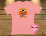 Little Turkey Toddler Shirt | Thanksgiving Toddler Tee | Cute Fall Gobble Shirt | Unisex Kids Holiday T-Shirt