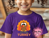 Little Turkey Toddler Shirt | Thanksgiving Toddler Tee | Cute Fall Gobble Shirt | Unisex Kids Holiday T-Shirt
