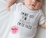 "I'm Not Milk Drunk I'm Tit Faced" Baby Bodysuit | Funny Newborn Onesie | Cute Breastfed Baby Shower Gift | Funny Infant Graphic Tee