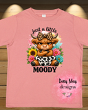 Moody Toddler T Shirt | Highland Cow Shirt | Funny Toddler Tee