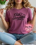 Overstimulated Unisex Graphic T-Shirt | Funny Introvert Tee | Cozy Casual Shirt