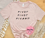 Pivot Shirt | Funny 90s TV Show Graphic Tee | Pivot Couch Unisex T-Shirt | Trendy Pop Culture Shirt