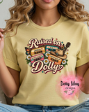 Raised on Dolly Cassette Tape Shirt, Country Music T-Shirt, Vintage Country Singer Tee, Dolly Fan Gift Shirt, Classic Country Song Tracklist Top