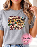 Raised on Dolly Cassette Tape Shirt, Country Music T-Shirt, Vintage Country Singer Tee, Dolly Fan Gift Shirt, Classic Country Song Tracklist Top