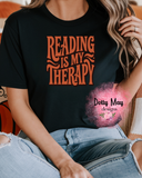 Reading is My Therapy | Book Lover Shirt | Women's Mental Health |