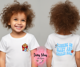 Running on Bluey Toddler T-Shirt, Chicken Nugs Graphic Tee, Cute Blue Dog Kids Shirt, Unisex Toddler Shirt