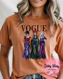Vogue Witches Women's Tee | Halloween T Shirt | Sister Witches Shirt