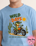 Wild Days T Shirt | Toddler Adventure Tee | Boys Gator Shirt
