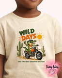 Wild Days T Shirt | Toddler Adventure Tee | Boys Gator Shirt